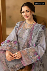 Qalamkar - 3PC Lawn Embroidered Suit With Embroidered Dupatta